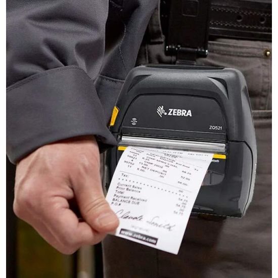 Impression mobile d'un reçu avec une imprimante Zebra portée à la ceinture