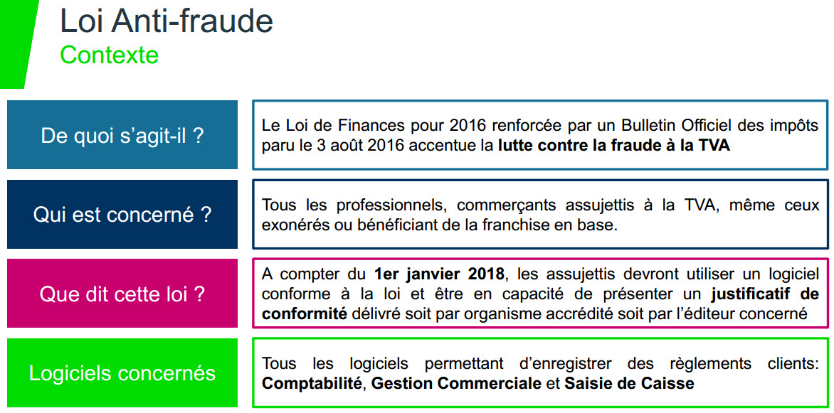 Résultat de recherche d'images pour "loi finances logiciels caisse"