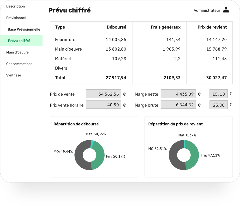 Suivi de chantier simplifié dans Sage Batigest Connect